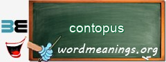 WordMeaning blackboard for contopus